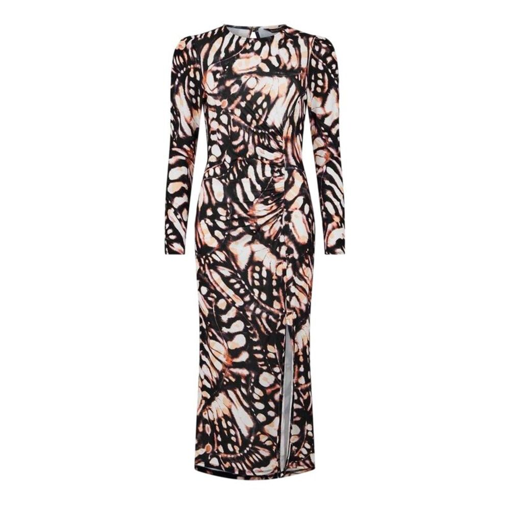 Biba Womens/Ladies Butterfly Midi Dress / Multicolored